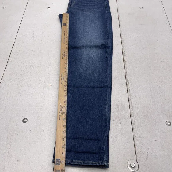 Old Navy Wow Boyfriend Jeans Womens 8 Tall Blue Wash Mid Rise Stretch Denim - Picture 7 of 9